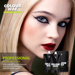 Colour Way keratin COLOURWAY Professional Keratin Straightening Cream For Damaged Hairs 240*2 ml