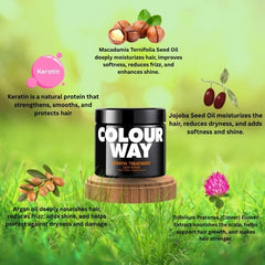 keratin hair straightening mask for shiny hair
