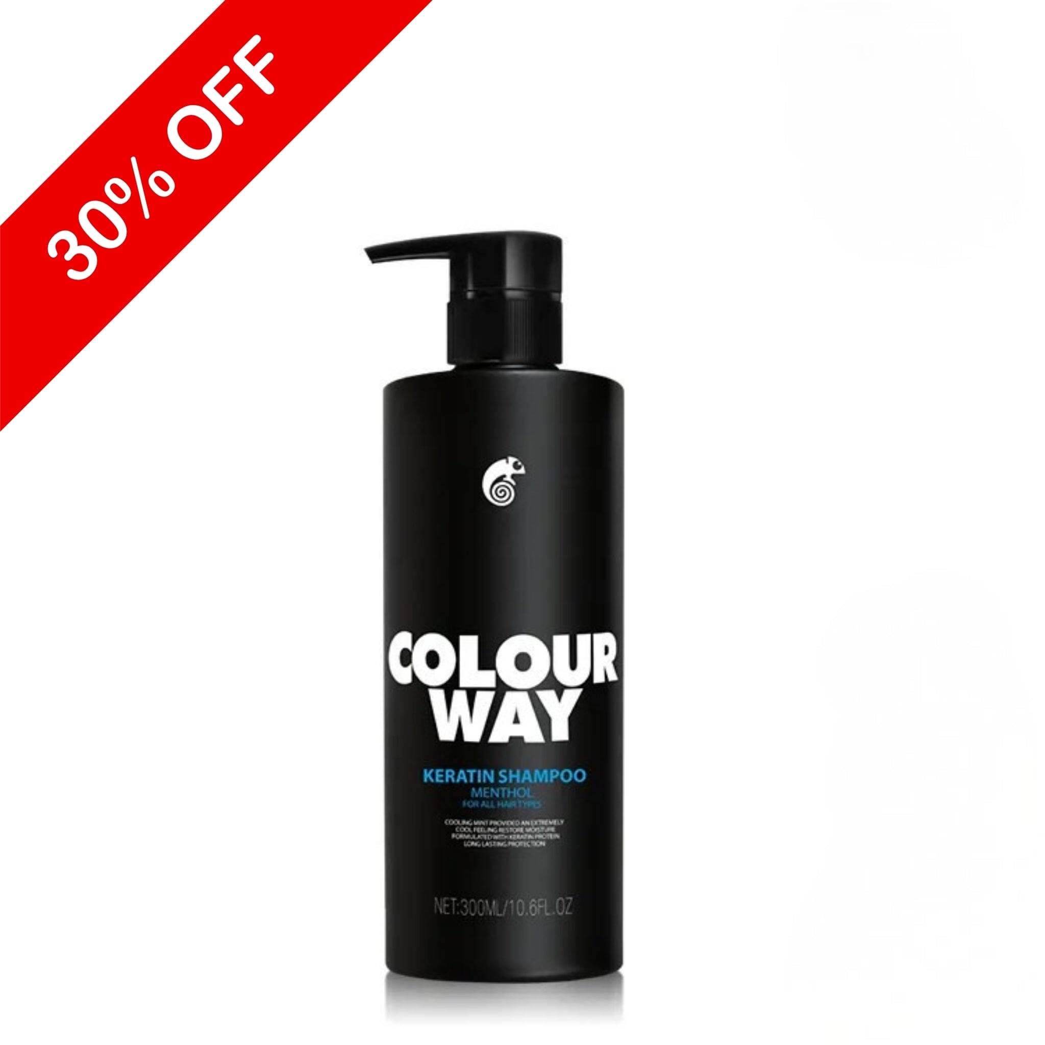 COLOURWAY Menthol Keratin Shampoo 300ml Hair Shampoo Colour Way 