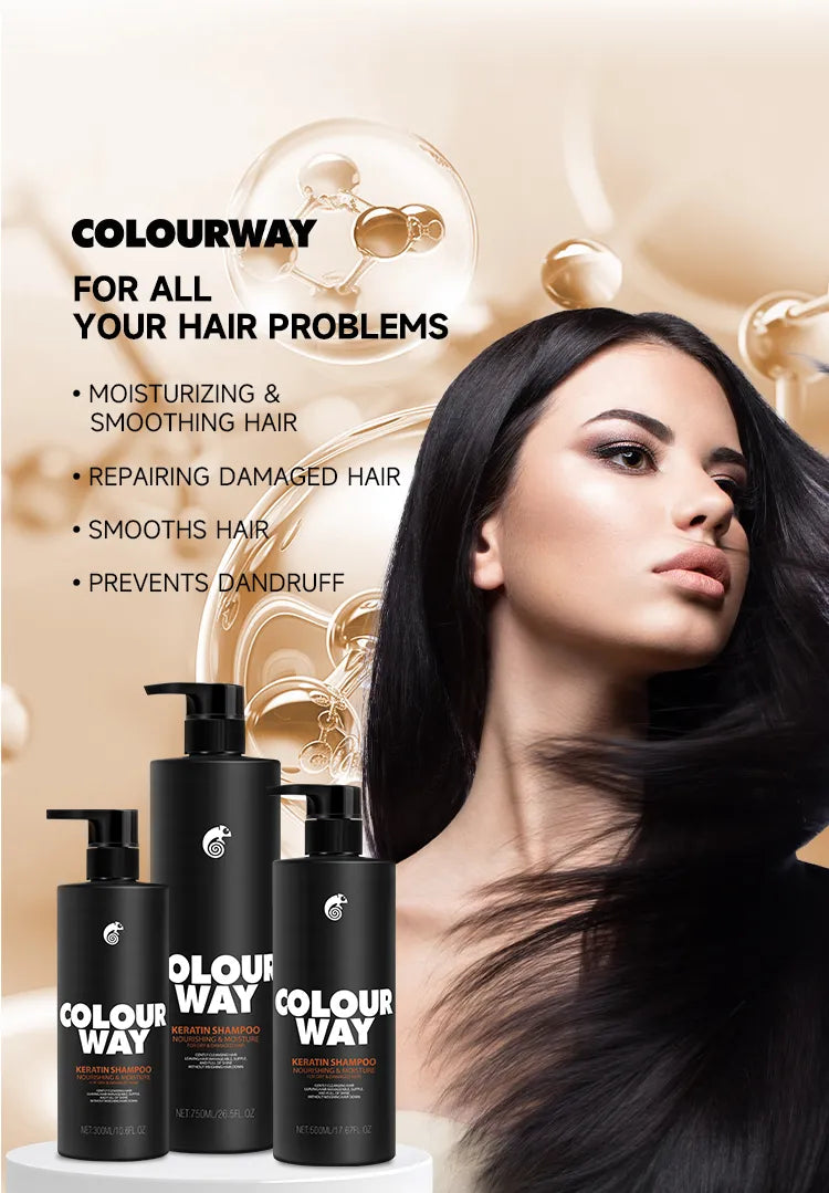 Colour Way Keratin Nourishing & Moisture Shampoo 750ml