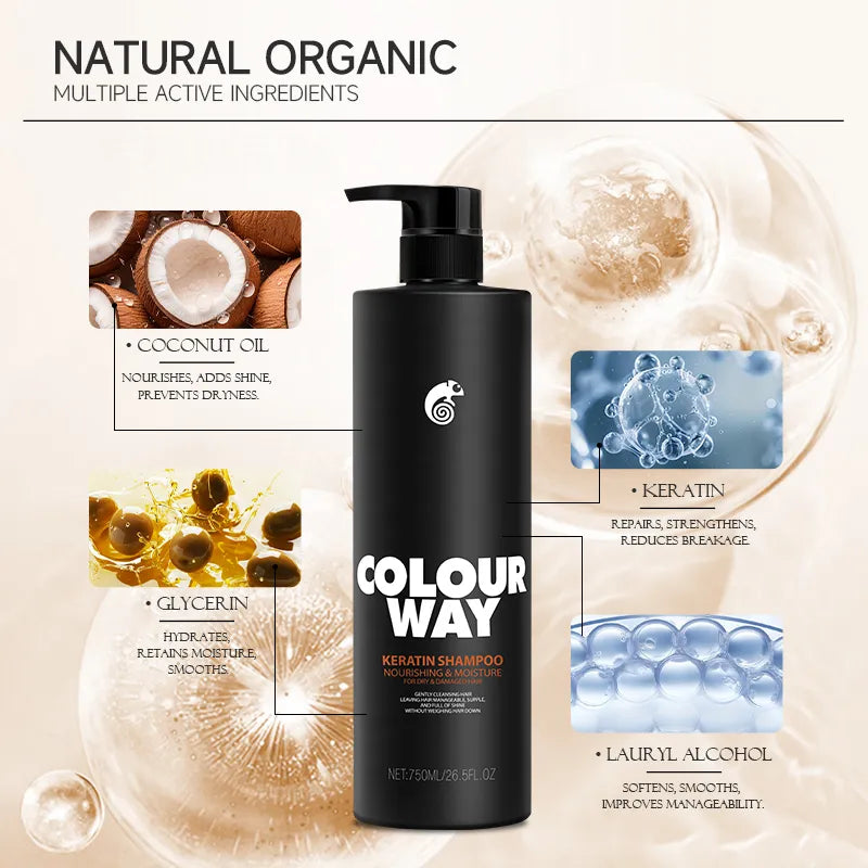 Colour Way Keratin Nourishing & Moisture Shampoo 750ml