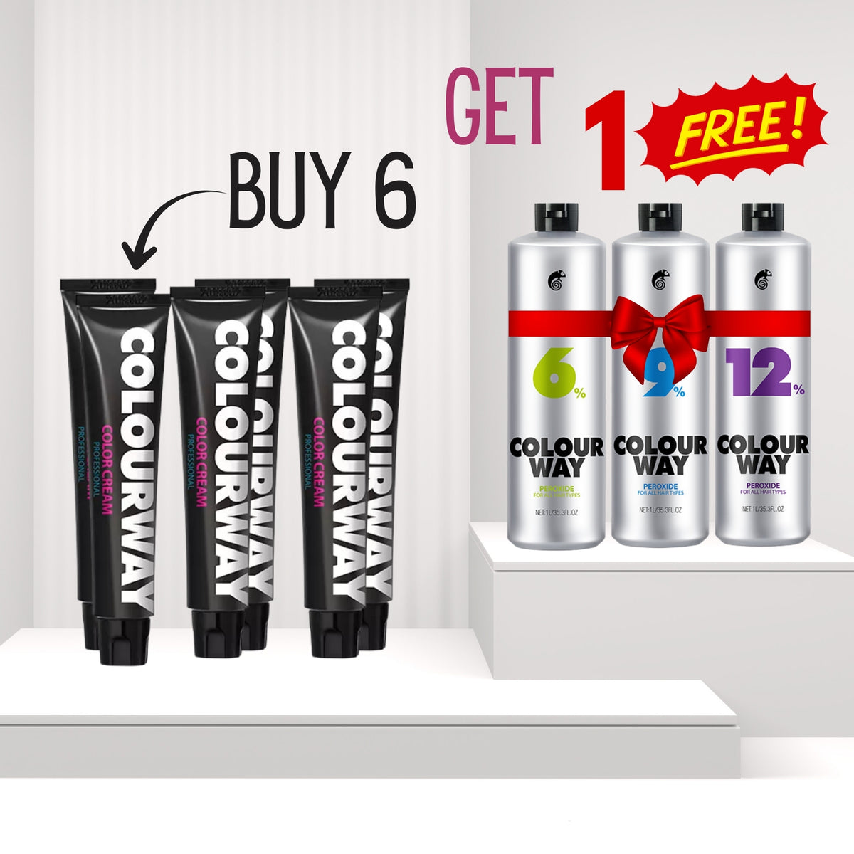 Buy 6 Colour Tube Free Large Developer