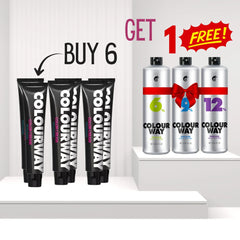 Colour Way Buy 6 Colour Tube Free Large Developer