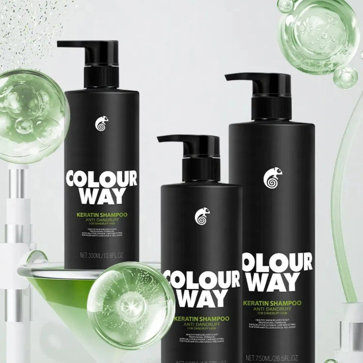 Colour Way Hair Shampoo COLOURWAY Keratin Anti Dandruff Shampoo 300ml