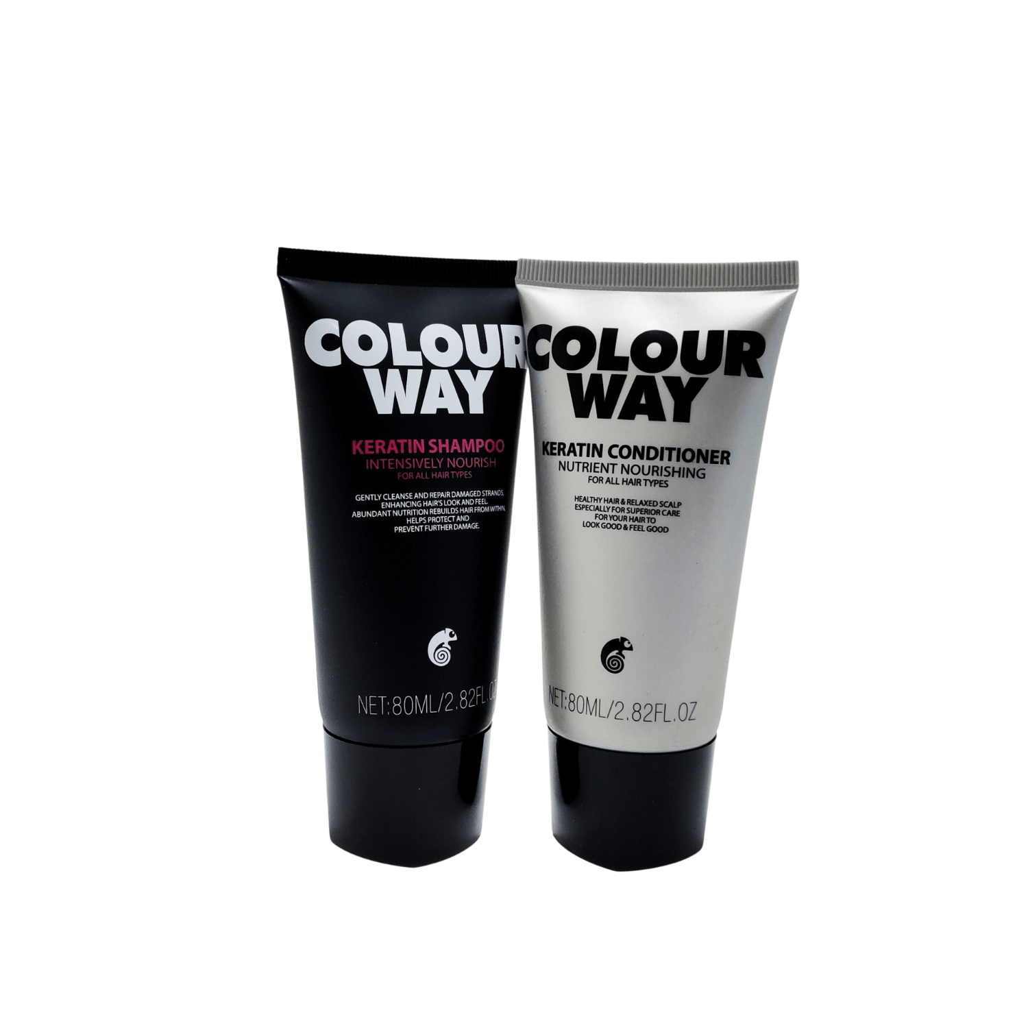 Colour Way Home Care Kit Colour Way Keratin Intensively Nourish Shampoo + Keratin Nutrient Nourishing Conditioner 80ml